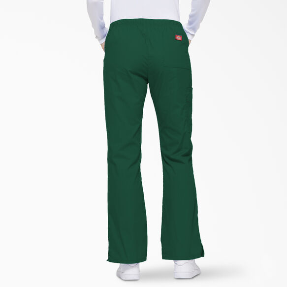 Women&#39;s EDS Signature Flare Leg Cargo Scrub Pants - Hunter Green &#40;HTR&#41;