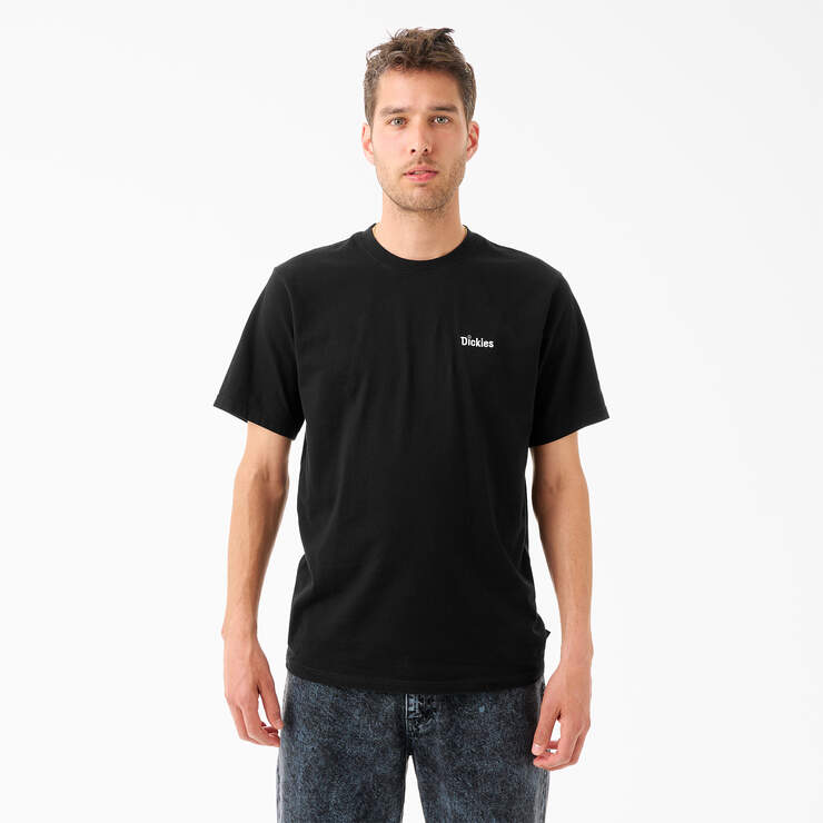 Tom Knox Embroidery T-Shirt - Black (KBK) image number 1