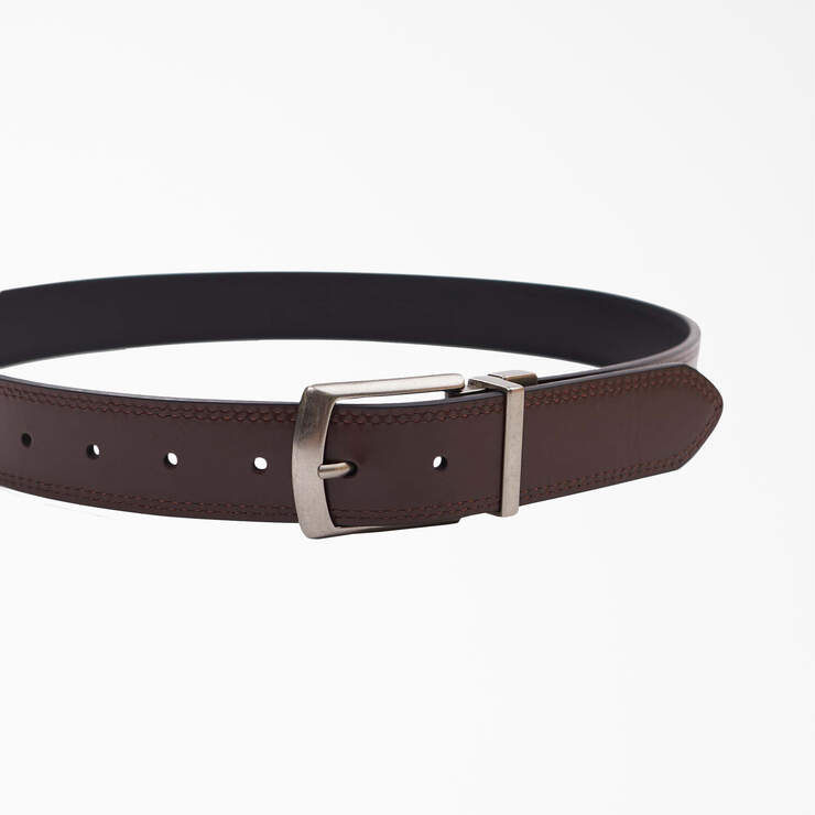 Leather Reversible Belt - Black (BK) image number 6