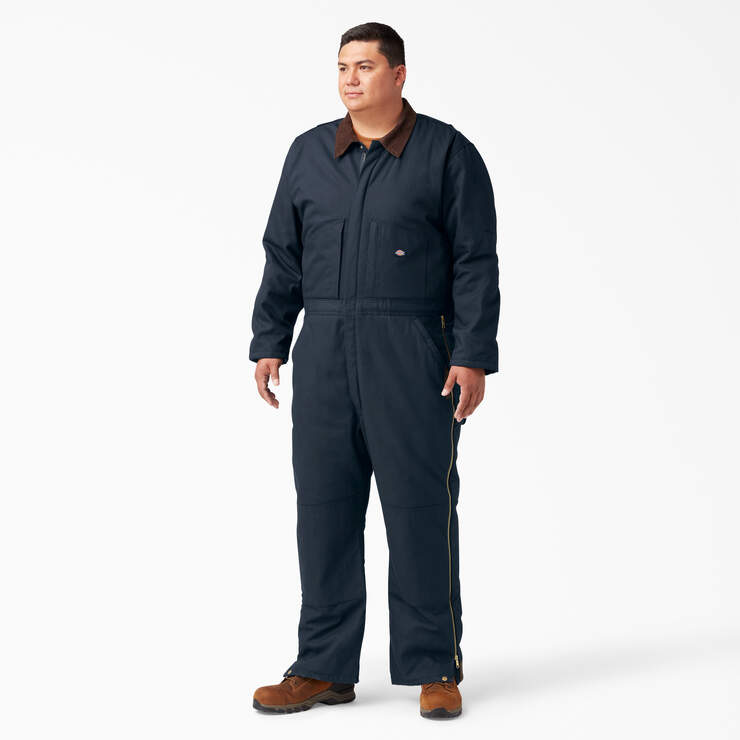 Duck Insulated Coveralls - Dark Navy (DN) image number 4
