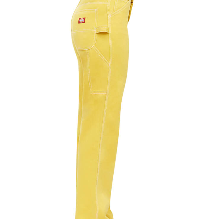 Dickies Girl Juniors' Relaxed Fit Carpenter Pants - Gold (GL) image number 3
