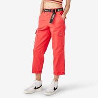 Women's Relaxed Fit Cropped Cargo Pants - Bittersweet (BW2)