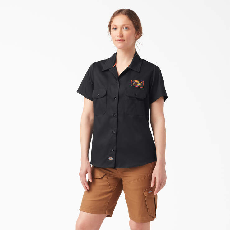 Traeger x Dickies Women's Ultimate Grilling Shirt - Black (BK) image number 1