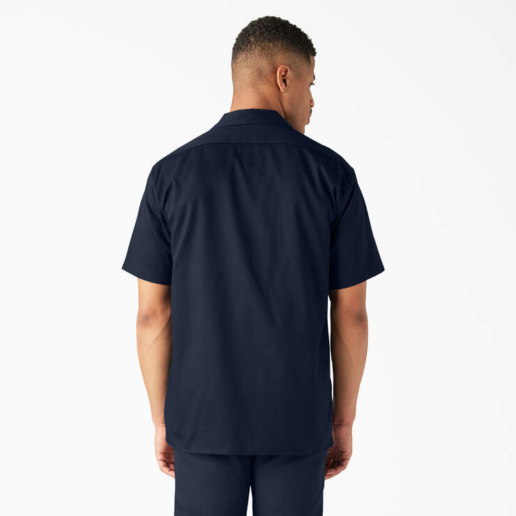 FLEX Relaxed Fit Short Sleeve Work Shirt - Dark Navy (DN) image number 2