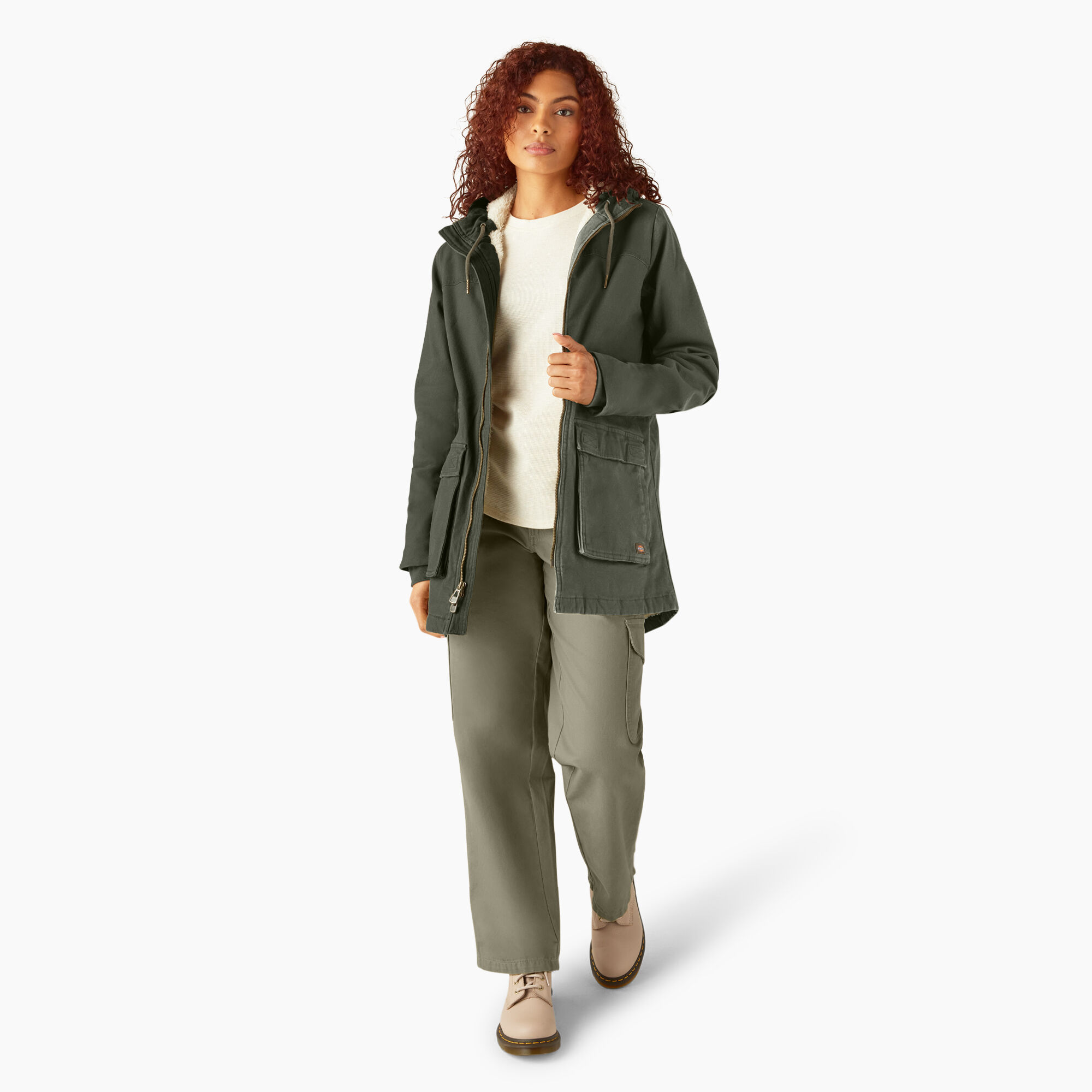 【お買得】 Women's Duck Canvas Parka - Dickies US ジャケット・アウター