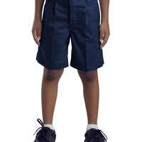 Boys' Pleated Front Shorts, 4-7 - Dark Navy (DN)