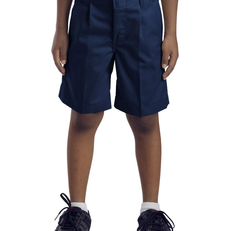 Boys' Pleated Front Shorts, 4-7 - Dark Navy (DN) image number 1