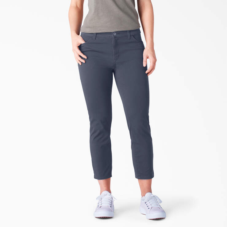 Women's Perfect Shape Skinny Fit Capri Pants - Rinsed Navy (RNV) image number 1