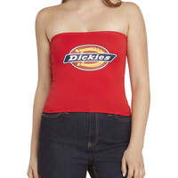 Dickies Girl Juniors' Icon Logo Tube Top - Red (RD)