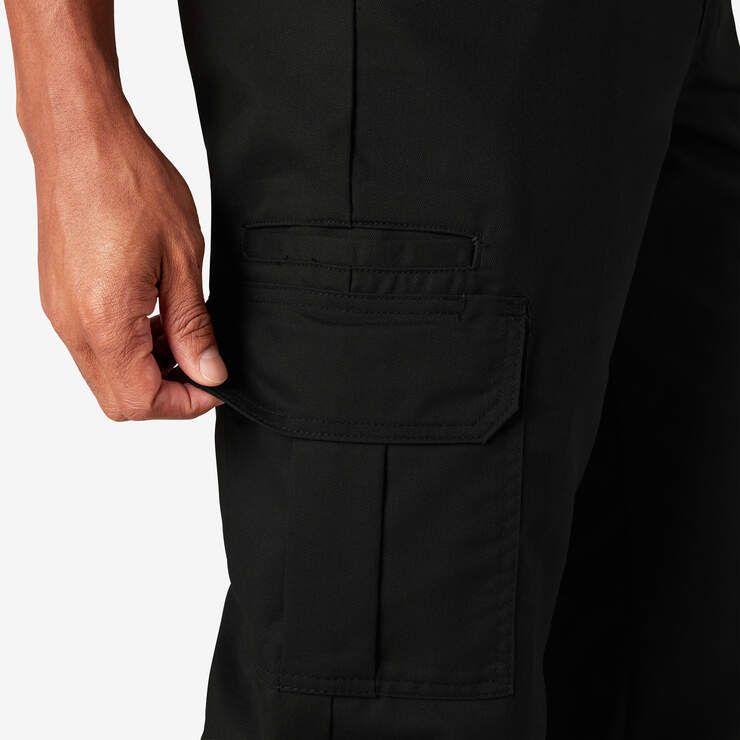 Slim Fit Cargo Pants - Black (BK) image number 10