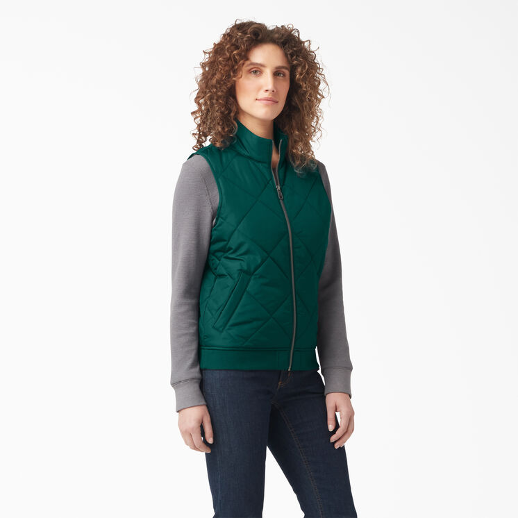 Women&#39;s Quilted Vest - Forest Green &#40;FT&#41;
