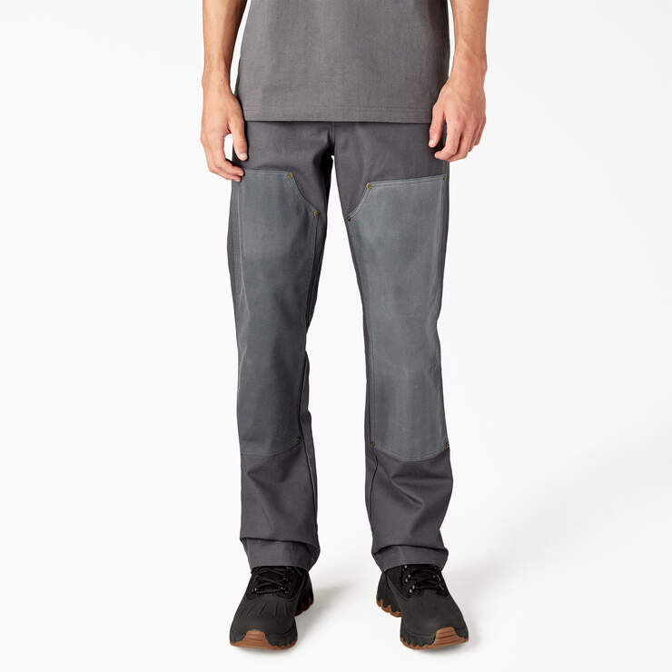 Lucas Waxed Canvas Double Knee Pants - Charcoal Gray (CH) image number 1