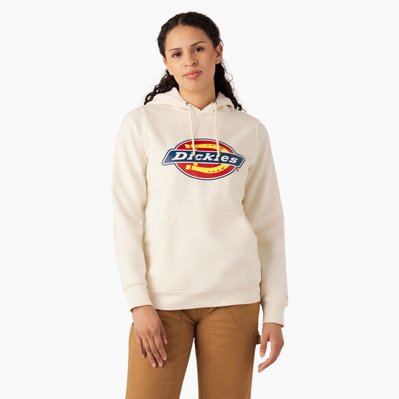 Women&#39;s Water Repellent Logo Hoodie - Antique White &#40;AW&#41;