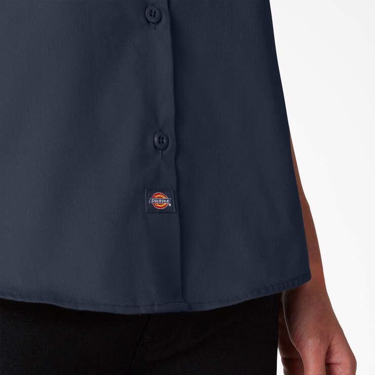 Women’s FLEX Short Sleeve Work Shirt - Dark Navy (DN) image number 6