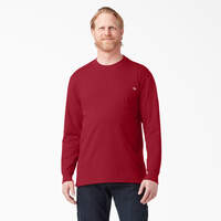 Heavyweight Long Sleeve Pocket T-Shirt - English Red (ER)