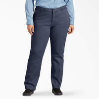 Women's Plus Perfect Shape Straight Fit Pants - Rinsed Navy (RNV)