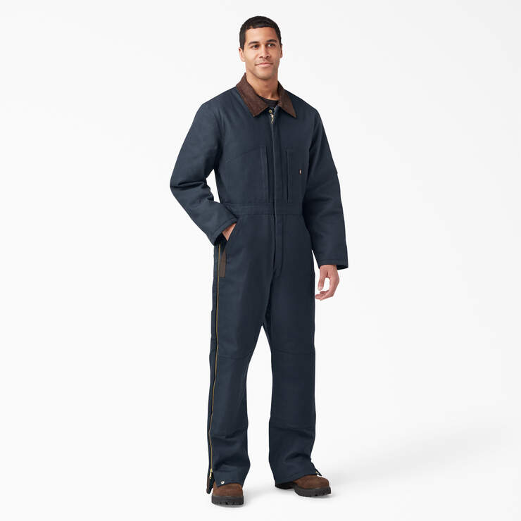 Duck Insulated Coveralls - Dark Navy (DN) image number 1
