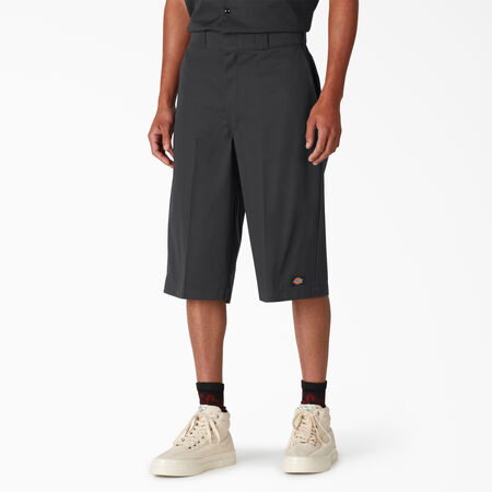 Loose Fit Multi-Use Pocket Work Shorts, 15&quot; - Black &#40;BK&#41;