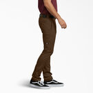 Skinny Fit Straight Leg Double Knee Work Pants - Timber Brown &#40;TB&#41;