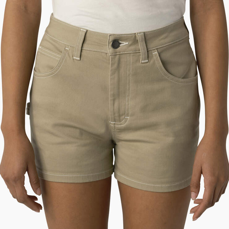 Women's Carpenter Shorts, 3" - Stone (ST) image number 5