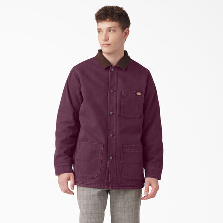 Stonewashed Duck Lined Chore Coat - Stonewashed Grape Wine &#40;SRW&#41;