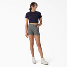 Women&#39;s Embroidered Cropped Baby T-Shirt - Ink Navy &#40;IK&#41;