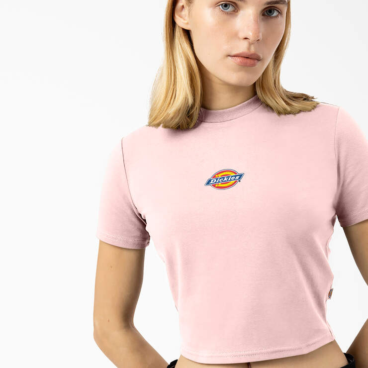 Women's Maple Valley Logo Cropped T-Shirt - Pink (PK) image number 4