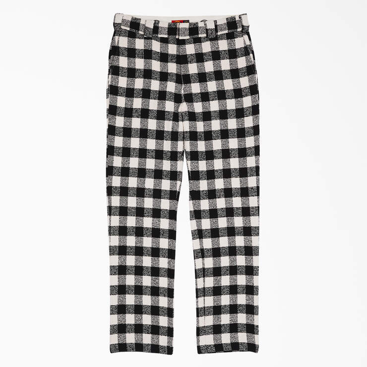 Opening Ceremony Relaxed Fit Tweed 874® Work Pants - Black White Plaid (AWP) image number 1