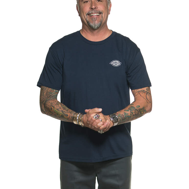 Gas Monkey® Oval Graphic T-Shirt - Navy Blue (NVY) image number 1