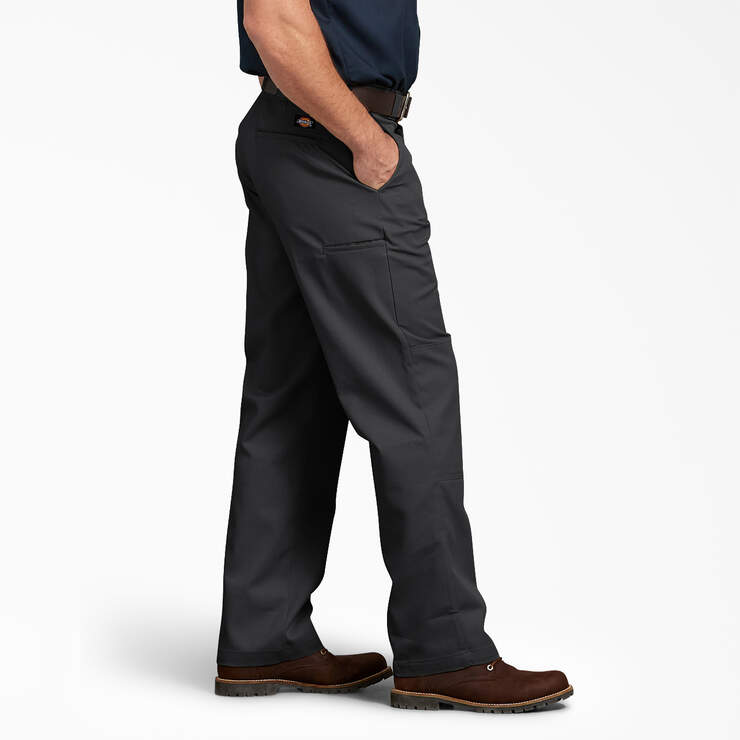 Relaxed Fit Double Knee Work Pants - Black (BK) image number 3