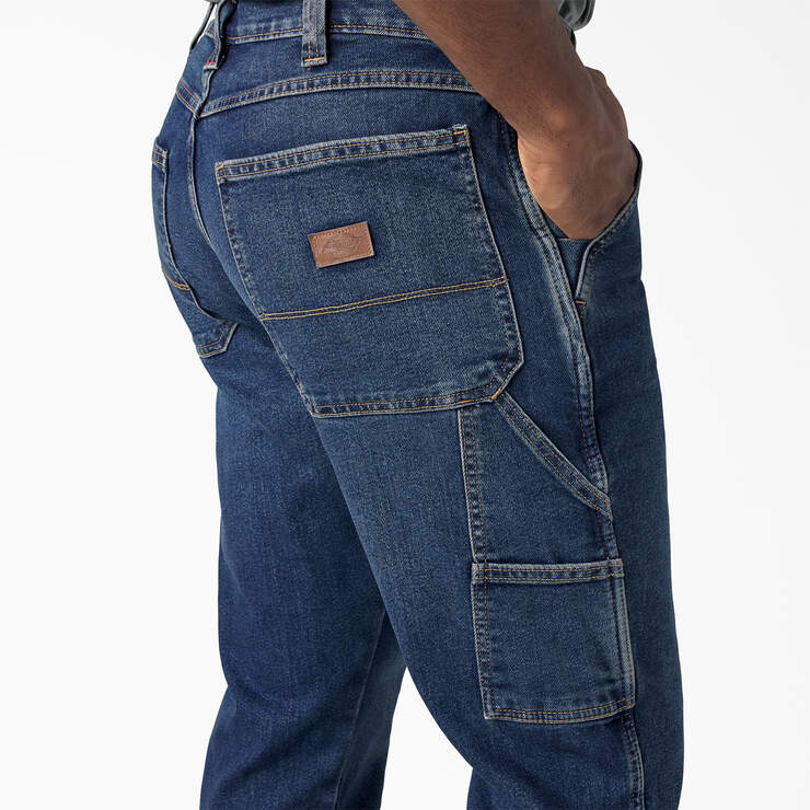 FLEX Relaxed Fit Carpenter Jeans - Medium Denim Wash (MWI) image number 7