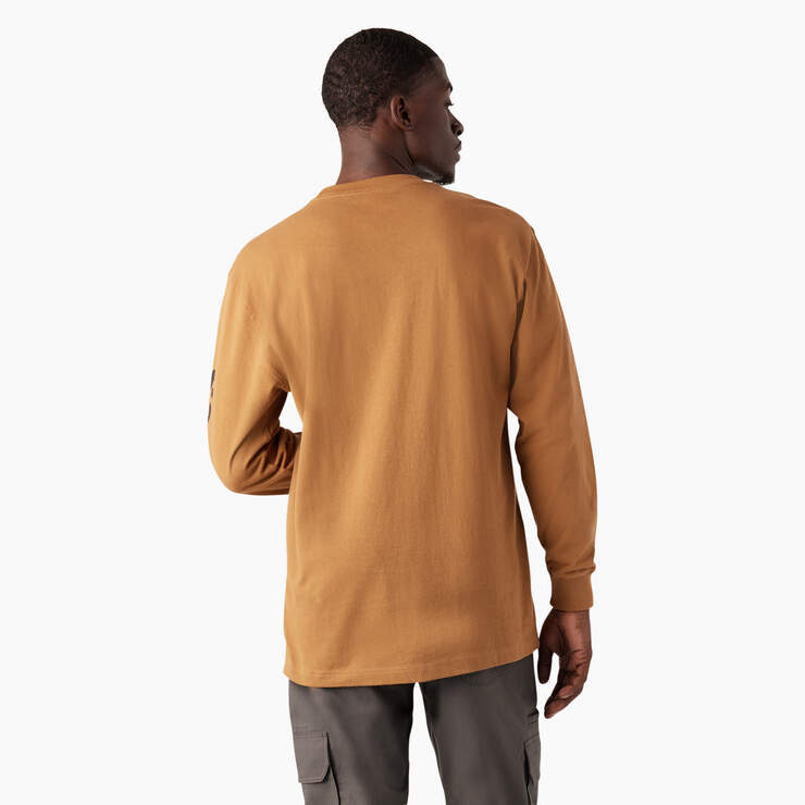Long Sleeve Heavyweight Logo T-Shirt - Brown Duck (BD) image number 2