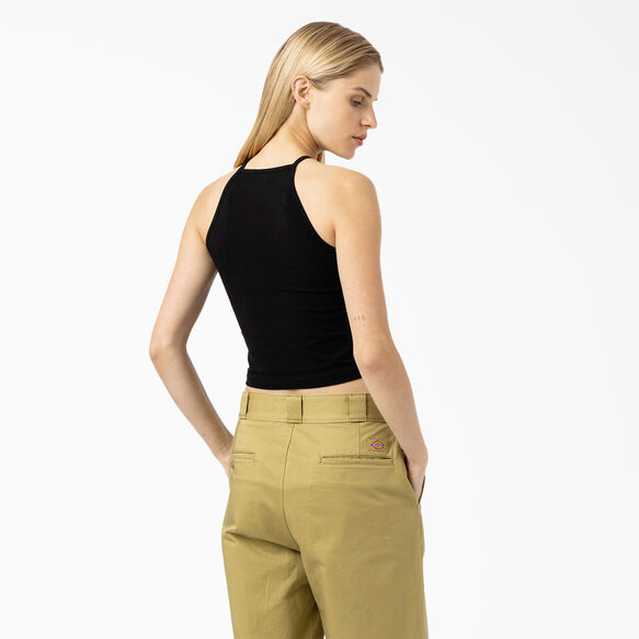 Women&#39;s Chain Lake Cropped Tank Top - Black &#40;BK&#41;