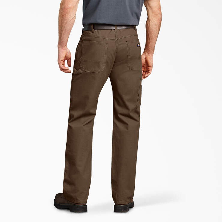 Relaxed Fit Duck Carpenter Pants - Rinsed Timber Brown (RTB) image number 2