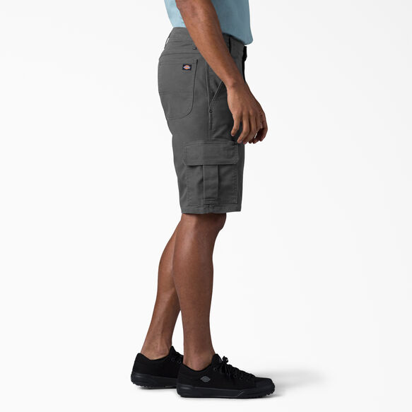Relaxed Fit Duck Cargo Shorts, 11&quot; - Stonewashed Gray &#40;SSL&#41;