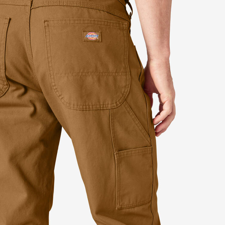 Dickies Men's Carpenter Pants Relaxed Fit Duck Canvas 9-Pocket Straight Leg  Pant