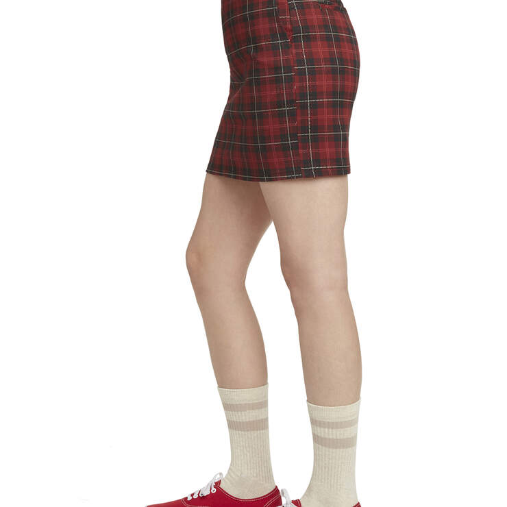 Dickies Girl Juniors' Plaid Skirt - Red (RD) image number 3
