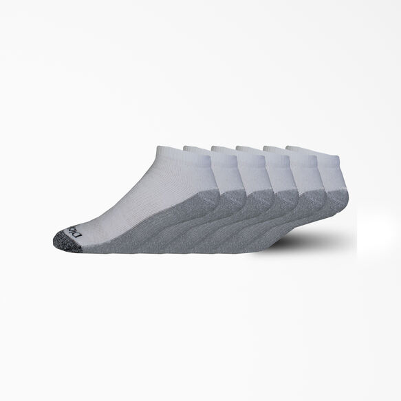 Moisture Control No Show Socks, Size 6-12, 6-Pack - White &#40;WH&#41;