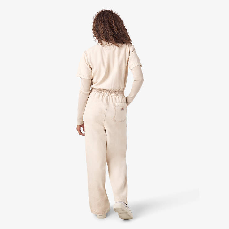 Women’s Newington Duck Canvas Coveralls - Sandstone Overdyed Acid Wash (AWA) image number 6