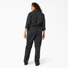 Women&#39;s Plus Long Sleeve Coveralls - Black &#40;BK&#41;
