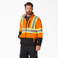 Hi Vis Safety Softshell Jacket - ANSI Orange (AO)