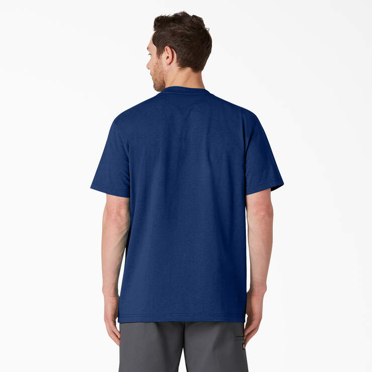 Heavyweight Heathered Short Sleeve Pocket T-Shirt - Limoges Single Dye Heather (OIH) image number 2