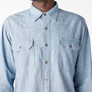 Dickies 1922 Long Sleeve Work Shirt - Bleach Blue Chambray &#40;BBLC&#41;