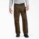 Relaxed Fit Straight Leg Sanded Duck Carpenter Pants - Timber Brown &#40;RTB&#41;