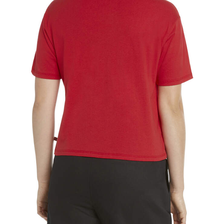 Dickies Girl Juniors' Check Swirl Tomboy T-Shirt - Red (RD) image number 2