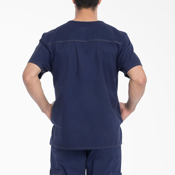 Men&#39;s Gen Flex V-Neck Scrub Top - Navy Blue &#40;NVY&#41;
