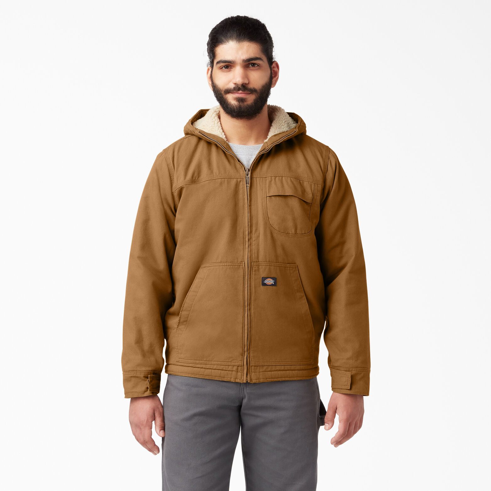 Duck Sherpa Lined Hooded Jacket for Men | Dickies