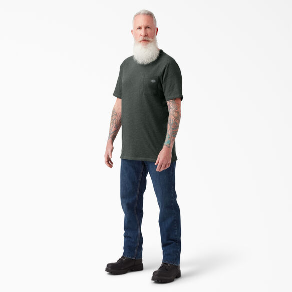 Cooling Short Sleeve Pocket T-Shirt - Hunter Green Heather &#40;HNH&#41;