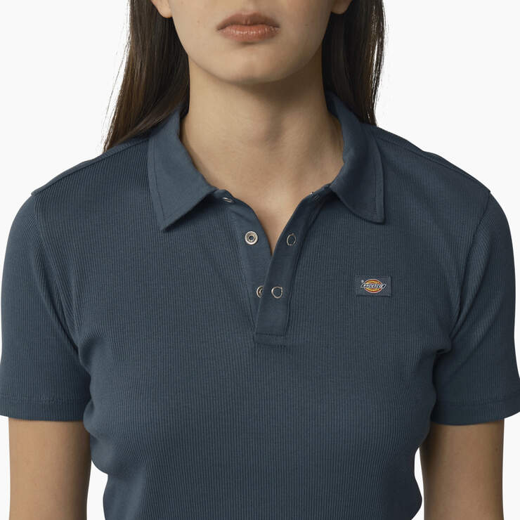 Women's Tallasee Short Sleeve Cropped Polo - Airforce Blue (AF) image number 5