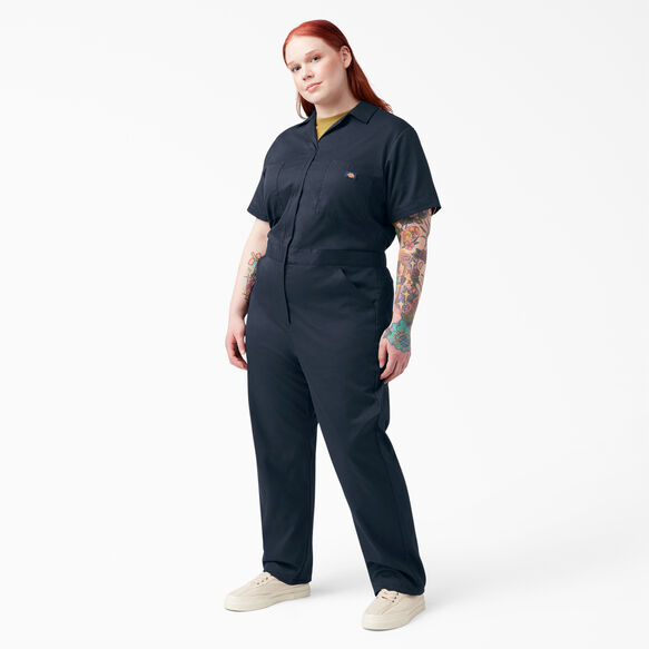 Women&#39;s Plus FLEX Cooling Short Sleeve Coveralls - Dark Navy &#40;DN&#41;
